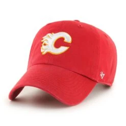 '47 BRAND Calgary Flames 47 Brand NHL Clean Up Adjustable Hat