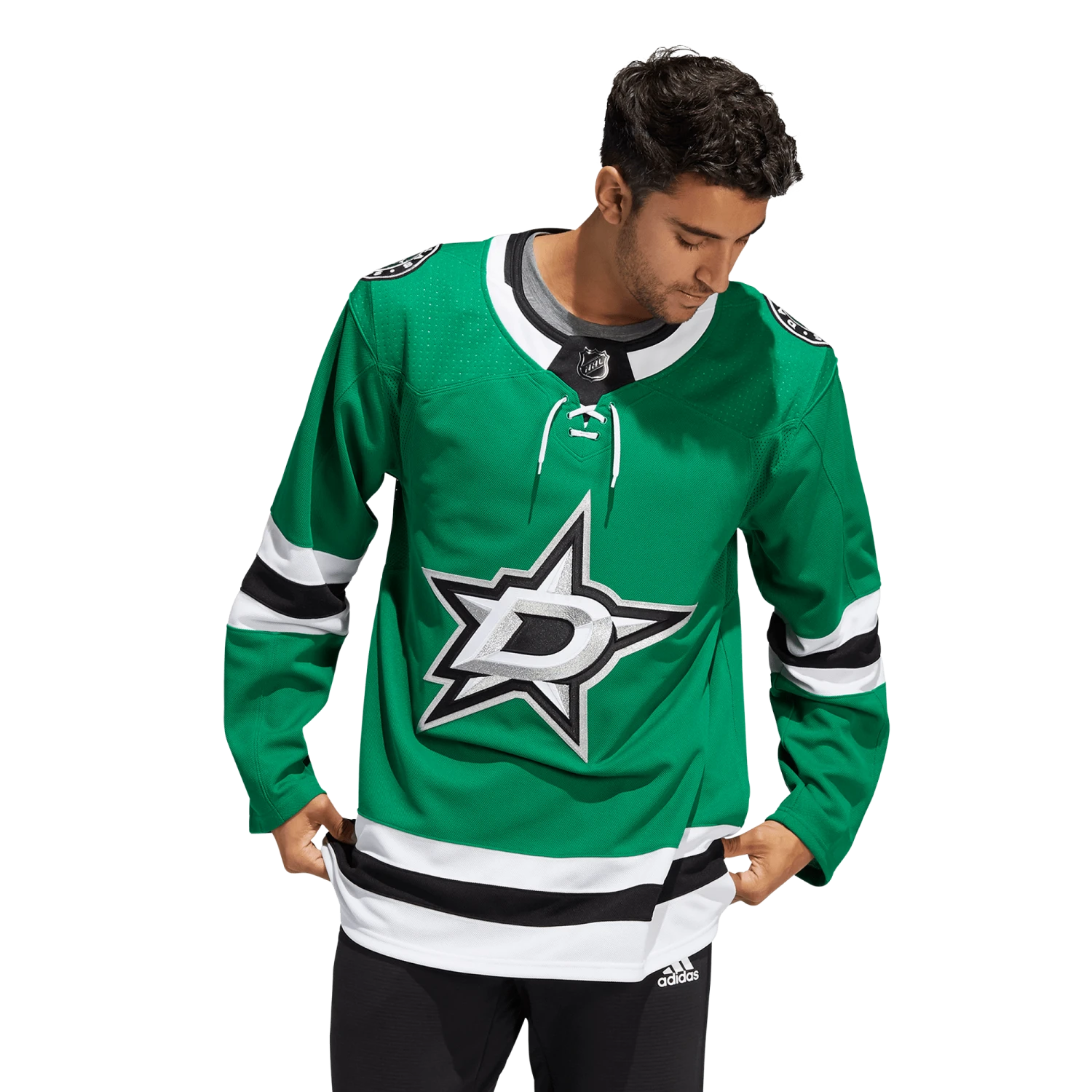 Dallas Stars Home Adidas PrimeGreen Senior Jersey 4 Dallas Stars Home Adidas PrimeGreen Senior Jersey - Image 2