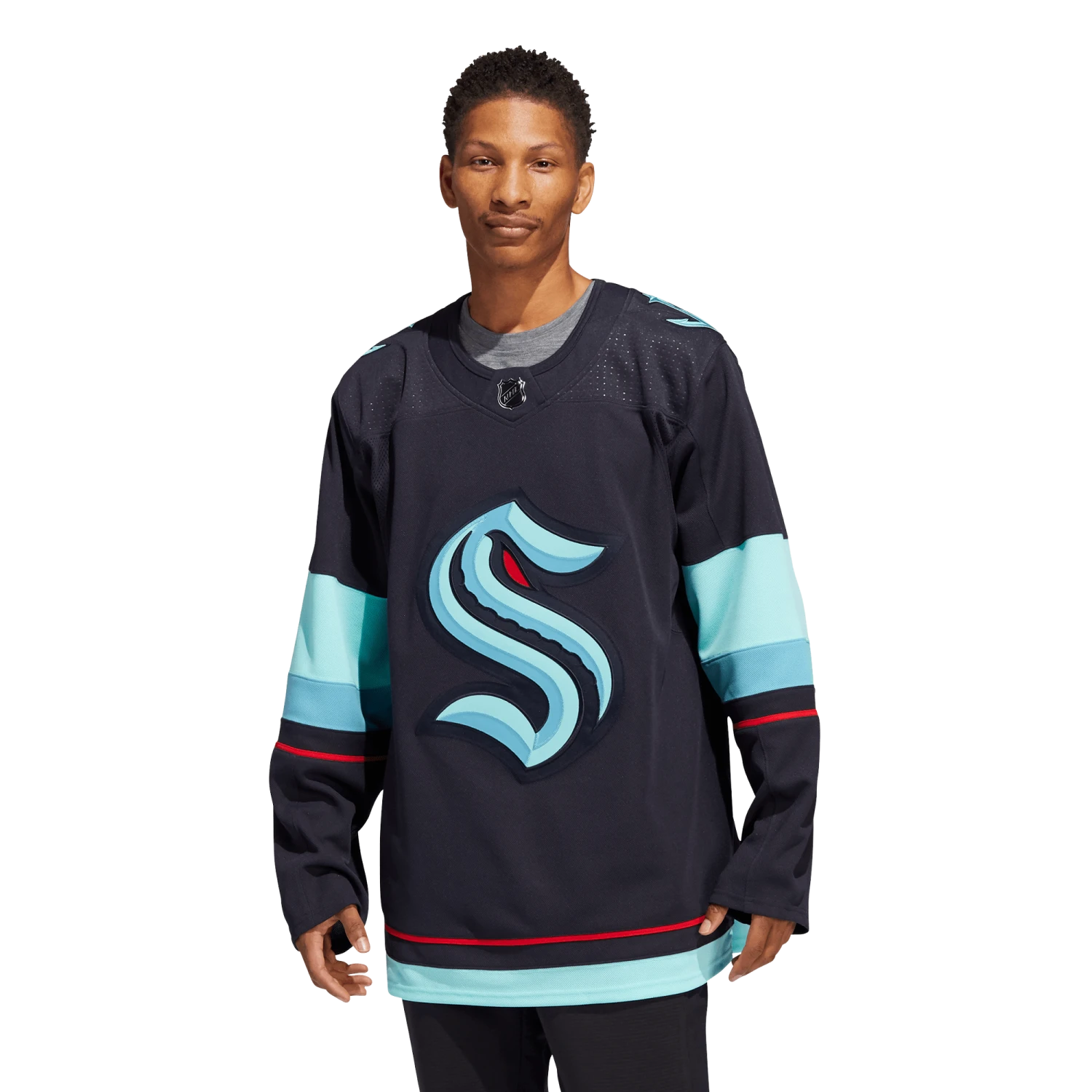 Seattle Kraken Home Adidas PrimeGreen Senior Jersey 4 Seattle Kraken Home Adidas PrimeGreen Senior Jersey - Image 2