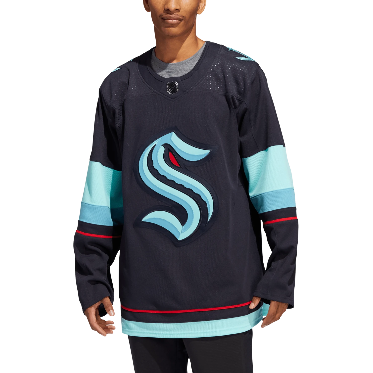 Seattle Kraken Home Adidas PrimeGreen Senior Jersey 6 Seattle Kraken Home Adidas PrimeGreen Senior Jersey - Image 4