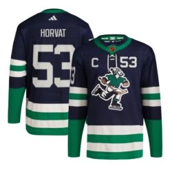 Vancouver Canucks Adidas PrimeGreen Reverse Retro Senior Jersey - Bo Horvat