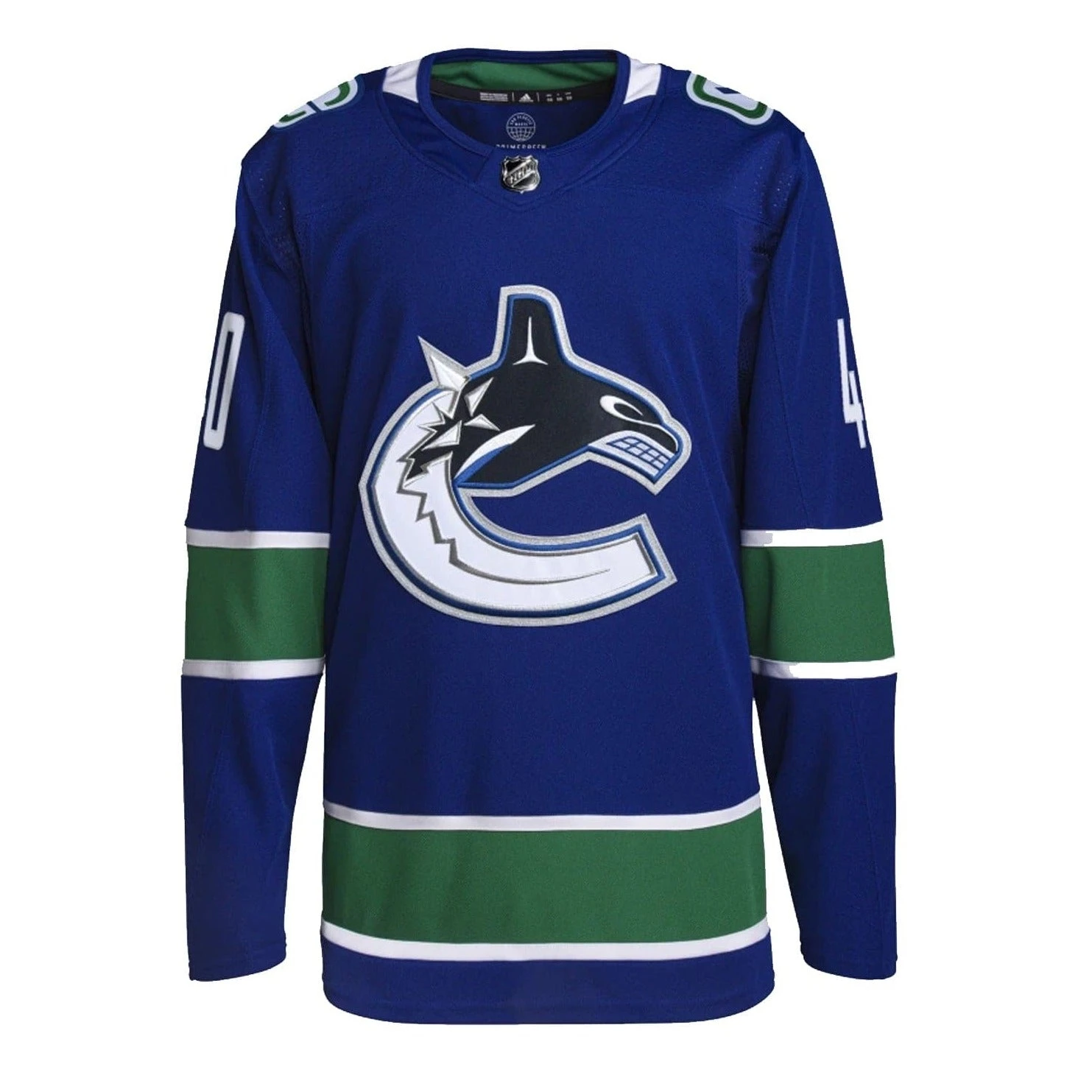 Vancouver Canucks Home Adidas PrimeGreen Senior Jersey - Elias Pettersson 5 Vancouver Canucks Home Adidas PrimeGreen Senior Jersey - Elias Pettersson - Image 3