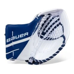 Bauer Supreme 3S Intermediate Goalie Catcher -The Hockey Shop bauer catchers bauer supreme 3s intermediate goalie catcher white blue regular 28743621541954