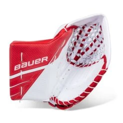 Bauer Supreme UltraSonic Senior Goalie Catcher -The Hockey Shop bauer catchers bauer supreme ultrasonic senior goalie catcher white red regular 30351230140482