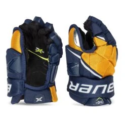 Bauer Vapor 2X Pro Junior Hockey Gloves -The Hockey Shop bauer gloves bauer vapor 2x pro junior hockey gloves navy gold 10 28743796260930