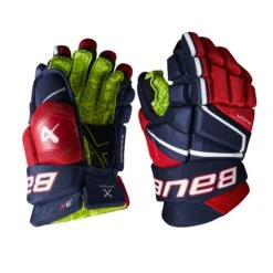 Bauer Vapor 3X Junior Hockey Gloves -The Hockey Shop bauer gloves bauer vapor 3x junior hockey gloves navy red white 10 29160852586562