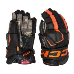 CCM Tacks AS-V Junior Hockey Gloves -The Hockey Shop ccm gloves ccm tacks as v junior hockey gloves black orange 10 29355740889154