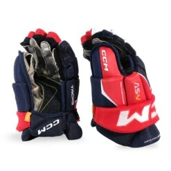 CCM Tacks AS-V Junior Hockey Gloves -The Hockey Shop ccm gloves ccm tacks as v junior hockey gloves navy red white 10 30184805040194
