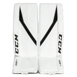CCM Axis A1.5 Junior Goalie Leg Pads - Source Exclusive 33 CCM Axis A1.5 Junior Goalie Leg Pads - Source Exclusive -The Hockey Shop ccm leg pads ccm axis a1 5 junior goalie leg pads source exclusive white white black black 26 1 30347148656706
