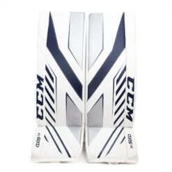 CCM Axis A1.9 Senior Goalie Leg Pads -The Hockey Shop ccm leg pads ccm axis a1 9 senior goalie leg pads white white navy silver 33 1 29252848287810