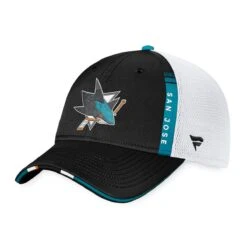 San Jose Sharks Fanatics Authentic Pro Draft Structured Trucker Hat