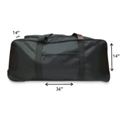 Lowry Sport Nylon Senior Wheel Hockey Bag -The Hockey Shop lowry wheeled hockey bags lowry sport nylon senior wheel hockey bag black sr 28990986682434