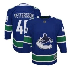 Vancouver Canucks Home Outer Stuff Premier Junior Jersey - Elias Pettersson