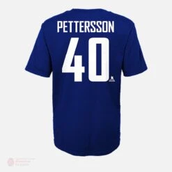 Vancouver Canucks Outer Stuff Name & Number Youth Shirt - Elias Pettersson -The Hockey Shop outer stuff shirts vancouver canucks outer stuff name number youth shirt elias pettersson 30362225410114