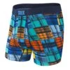Saxx Vibe Boxers - Blue Oceanside Plaid -The Hockey Shop saxx underwear saxx vibe boxers blue oceanside plaid blue l 30367764938818