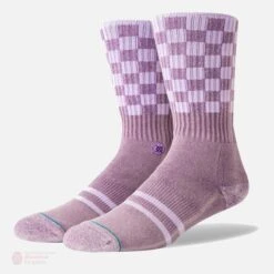 Stance Foundation Check Me Out Socks -The Hockey Shop stance socks stance foundation check me out socks purple checker l 4733973921858