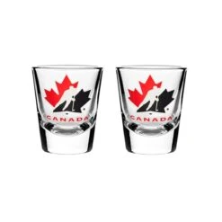 Hockey Canada Sports Vault NHL Logo Shot Glass Set - 2 Pack