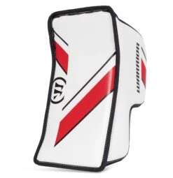 Warrior Ritual G4 Youth Goalie Blocker -The Hockey Shop warrior blockers warrior ritual g4 youth goalie blocker white black red regular 28741242978370