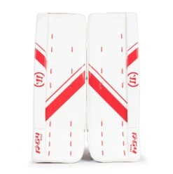 Warrior Ritual G4 Youth Goalie Leg Pads -The Hockey Shop warrior leg pads warrior ritual g4 youth goalie leg pads white red 19 5 28744343158850